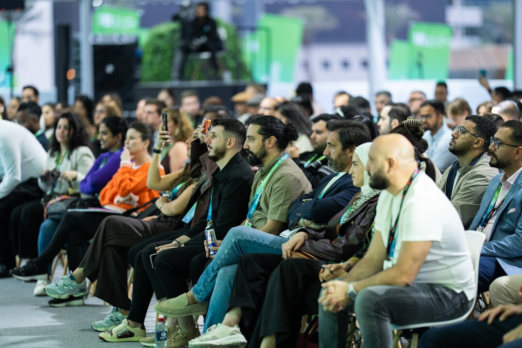 diverse audience listening