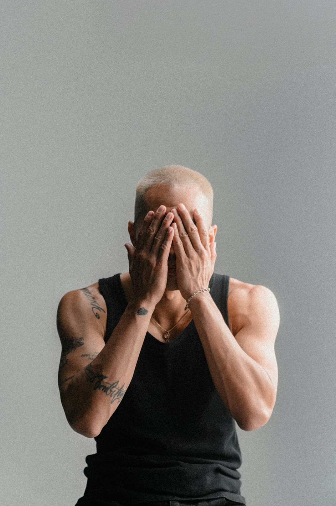 person managing emotions